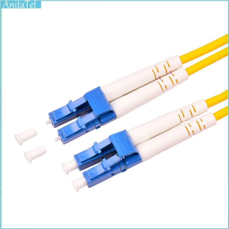 10PCS LC UPC Fiber Pach Cord 3/5Meter 9/125 Duplex Single-Mode Fiber Optic Patch Cord Cable Fiber Jumper