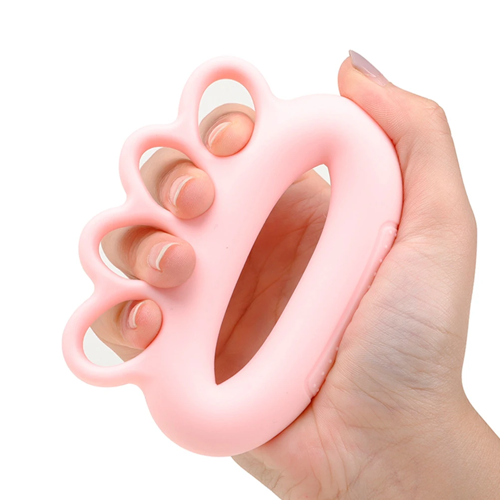 

1pc Silicone Ring Hand Strength Trainer Exerciser Durable Portable Flexibility Speed Finger Trainer Stress Relief