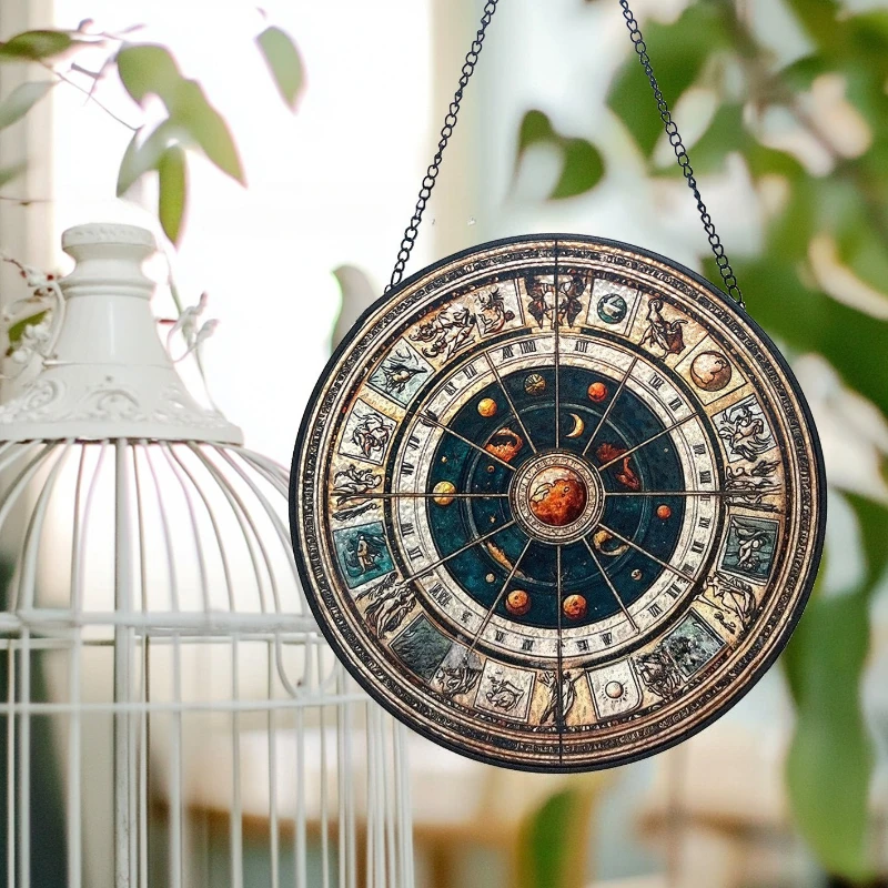 Colorful glass hanging wall ornaments,Sun Catcher planetary glass pendants,home artistic decorations,aesthetic room decorations