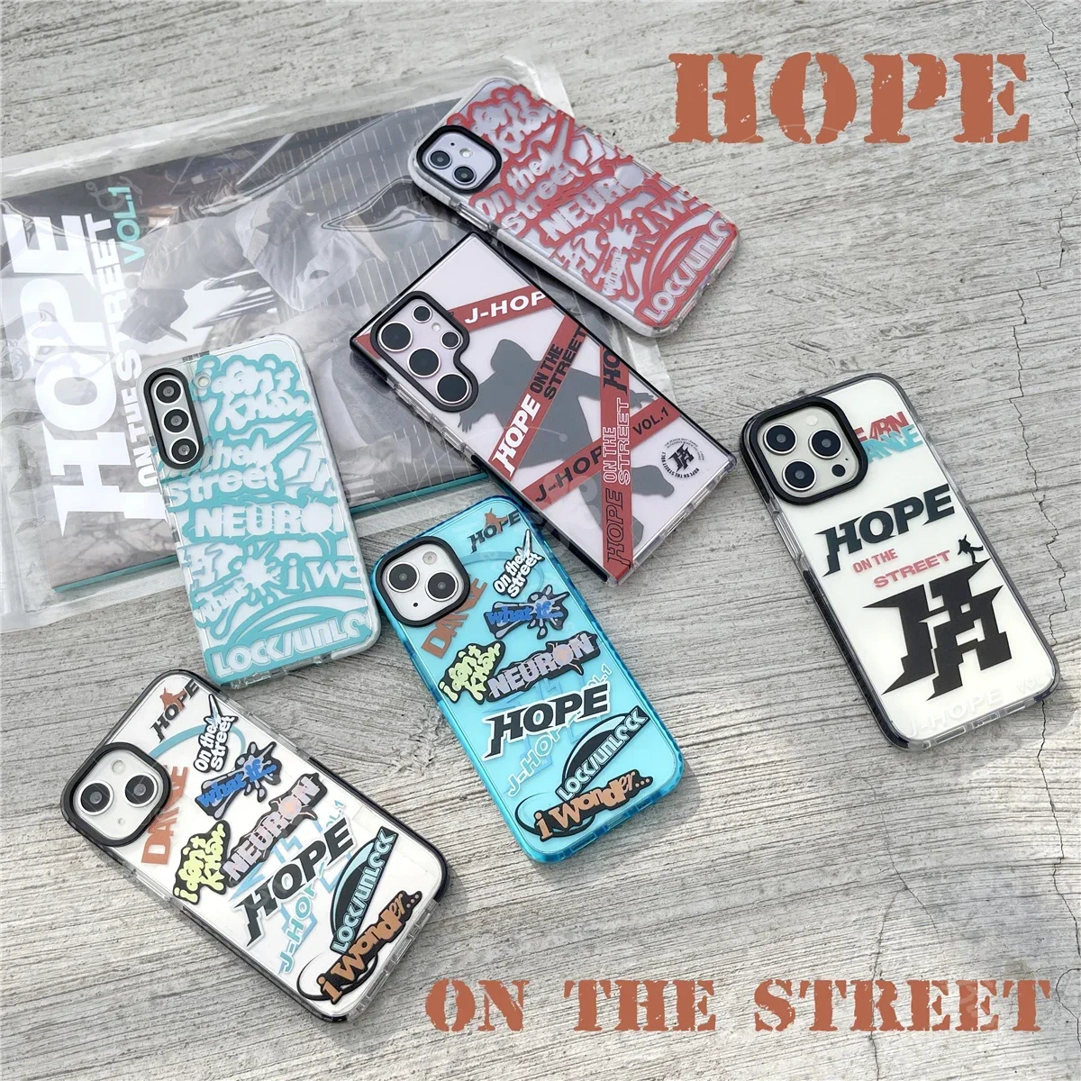 JHOPE OnTheStreet Phone case For Samsung galaxy S series, A series, note series, S23 S23Ultra S23+ S22 S21 S21FE S20FE A34 A32