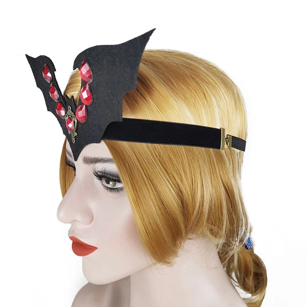 

Elastic Halloween Headdress Hairb Funny Bat Design Lightweight Comfortable Adjustable Size Perfect for Parties Festivals