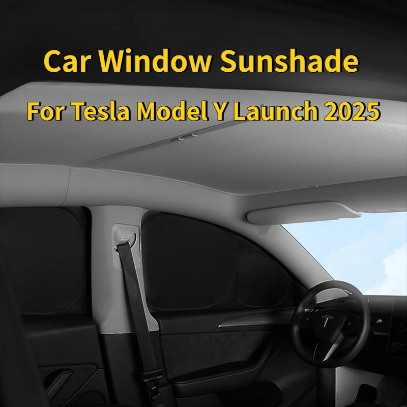 

For Tesla Model Y Juniper 2025 Launch Sun Shade Front Rear Side Window Sunshade Windshield Sun Visor Outdoor Camping Accessories