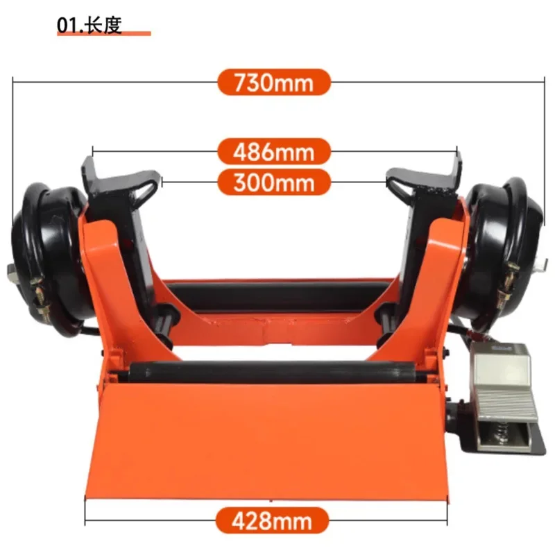 Pneumatic vacuum tire clamp multi-function tire clamp cart universal portable pneumatic tire clamp machine