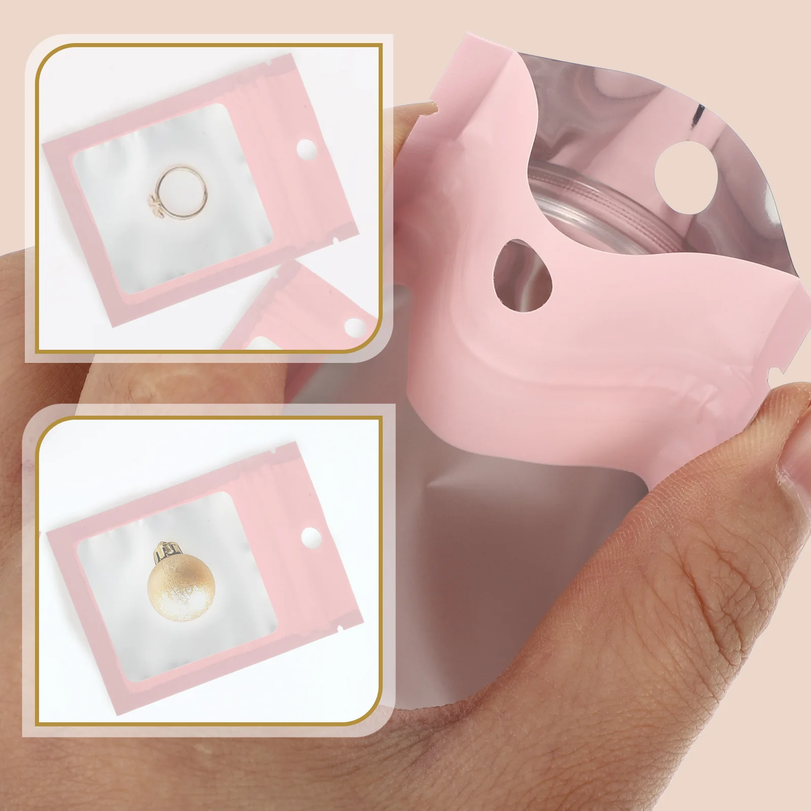 

Earring Bags Jewelry Pouch Pouches for Storage Sealable Jewellery Package