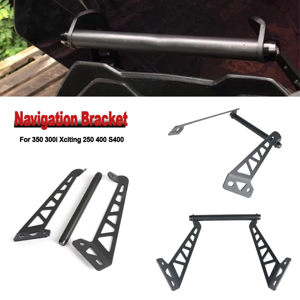 For KYMCO 350 300i Xciting 250 400 S400 New Motorcycle GPS Holder Phone Stand Navigation Bracket Mounting Kit
