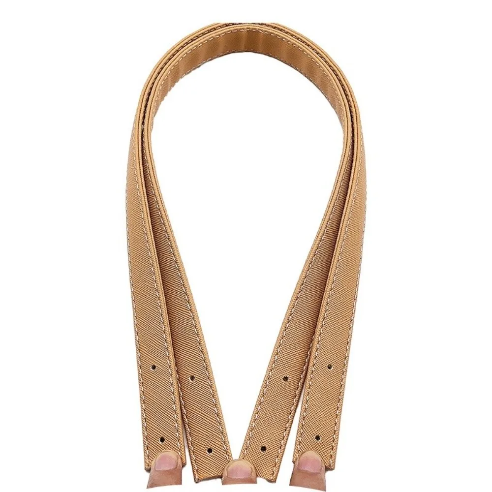 Durable 2pcs Bag Straps PU Leather 60cm Length Shoulder Bag Strap Detachable With Rivets DIY Bag Straps DIY Projects
