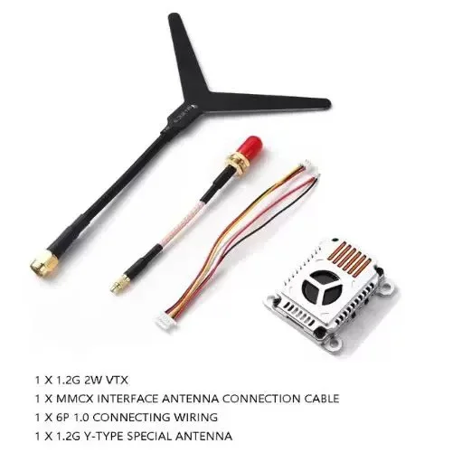 2026 Premium Products 2W 1.2G 1.3G VRX VTX FPV Drone Racing Drone Accessories Long Range Video Transmission Plastic Motor Car Ty
