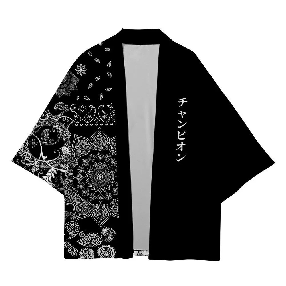 2024new StyleJapanese Kimono Cardigan Shirt Men's AndWomen 's Cosplay Kimono Jacket Traditional Trendy Japanese Clothing