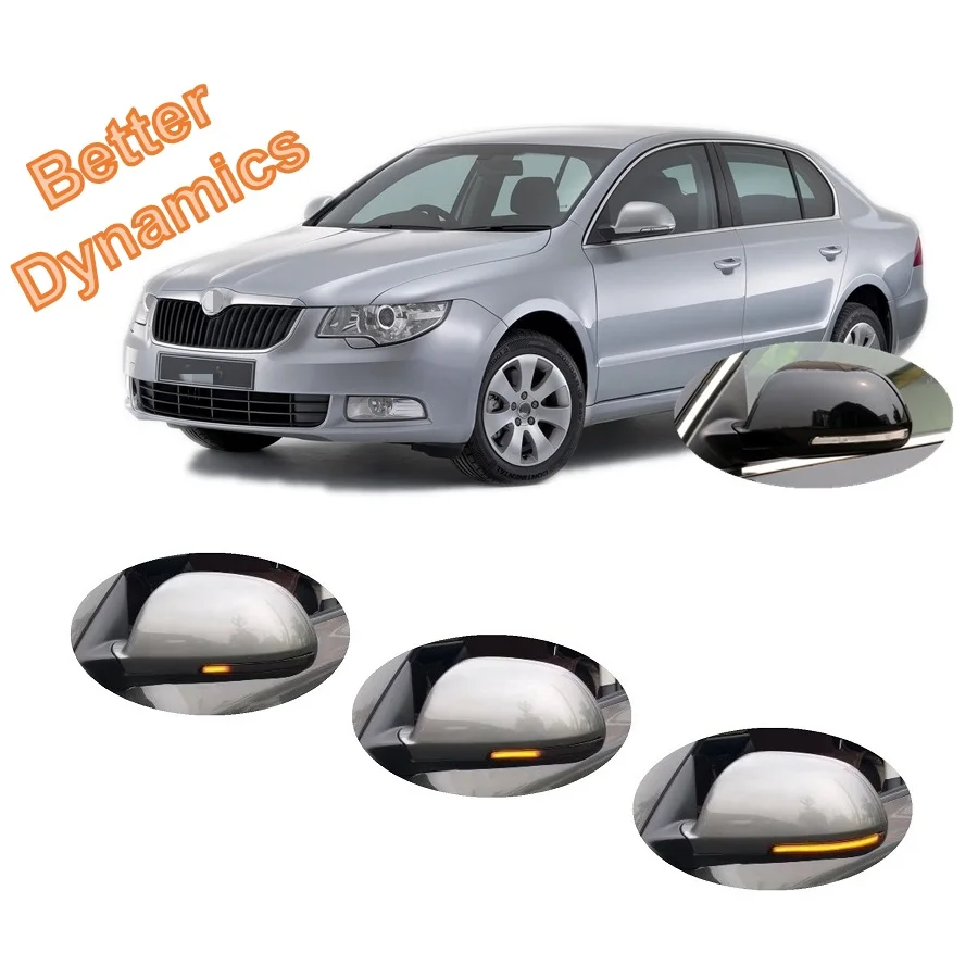 

for Skoda Superb 3T4 3T5 Combi 2008 2009 2010 2011 2012 2013 2014 2015 Sequential LED Dynamic Indicator Mirror Turn Light Signal