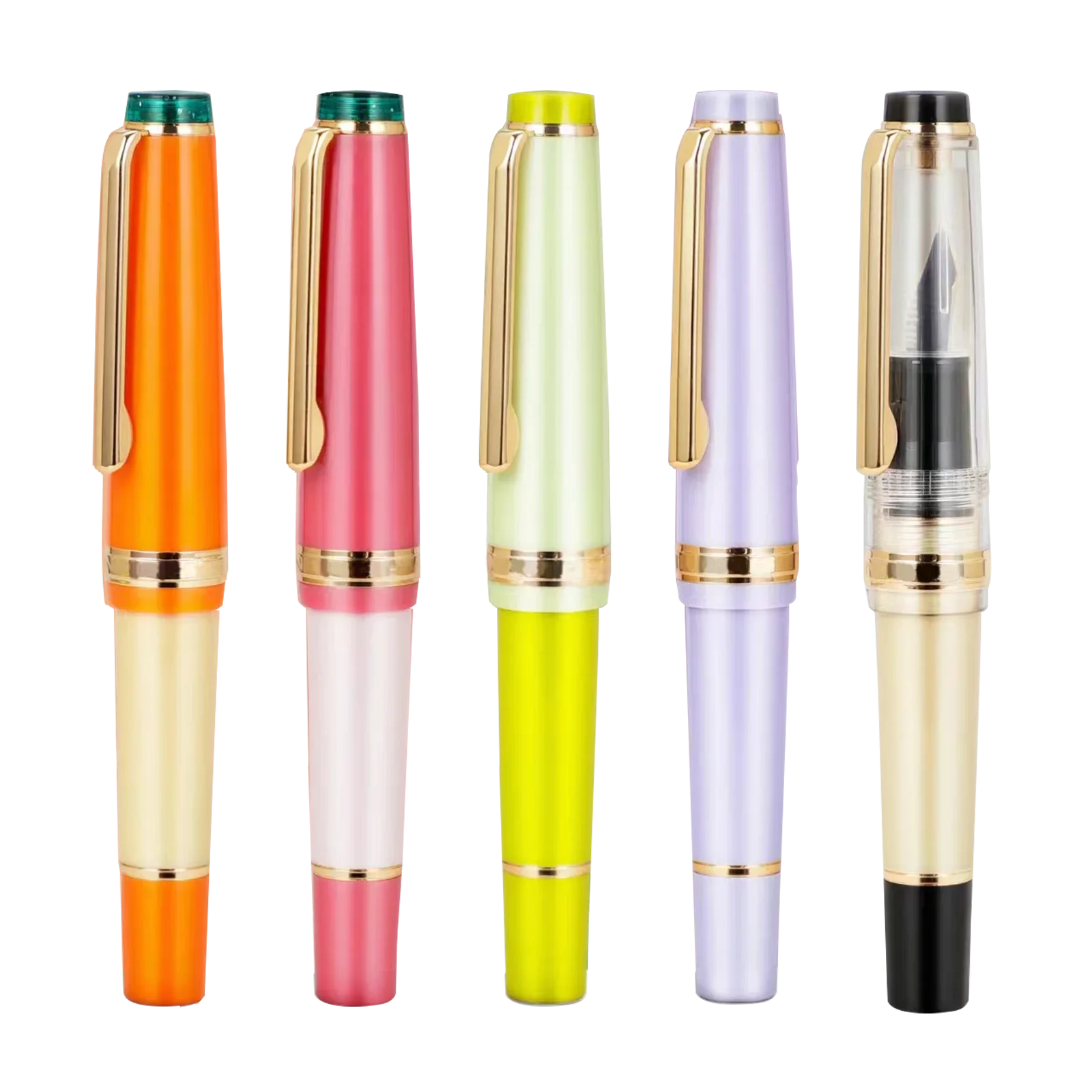 

New Pen Jinhao 82 Acrylic Fountain Pen Mini Fine Nib F 0.5mm Short Ink Pen Steel High Quality Office Business School Writing Pen