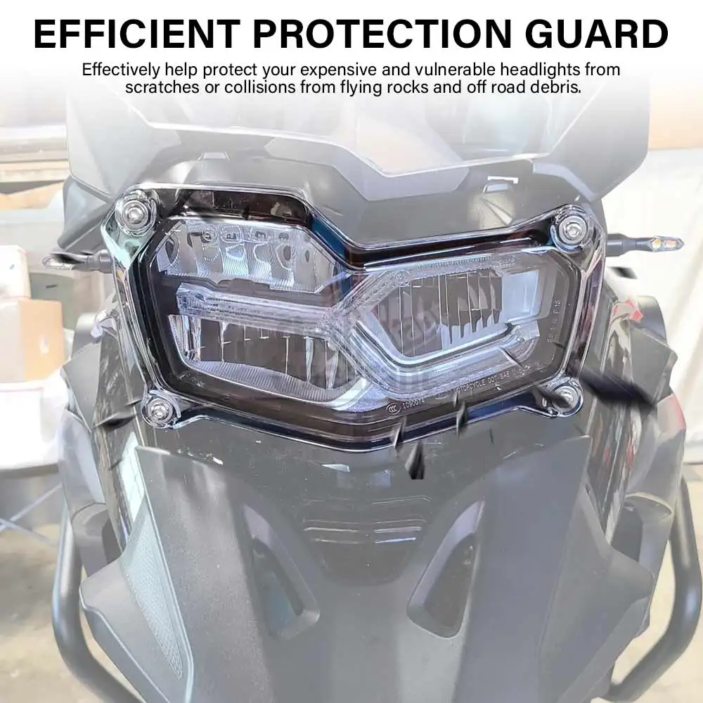 Protector de pantalla para faro de motocicleta, cubierta protectora para BMW F750GS-K80, 18-23, F850GS-K81, 18-23, F850GS, adventure-K82, 18-23, 1 Juego