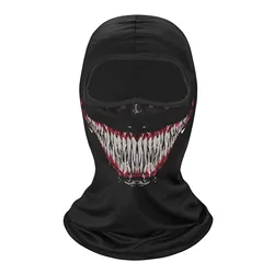 Sombreros de ciclismo con estampado 3D, máscara de Venom, protector solar para el Cuello, Braga de Calavera, Cuello, escudo facial para Hombre, pasamontañas para caza y Camping