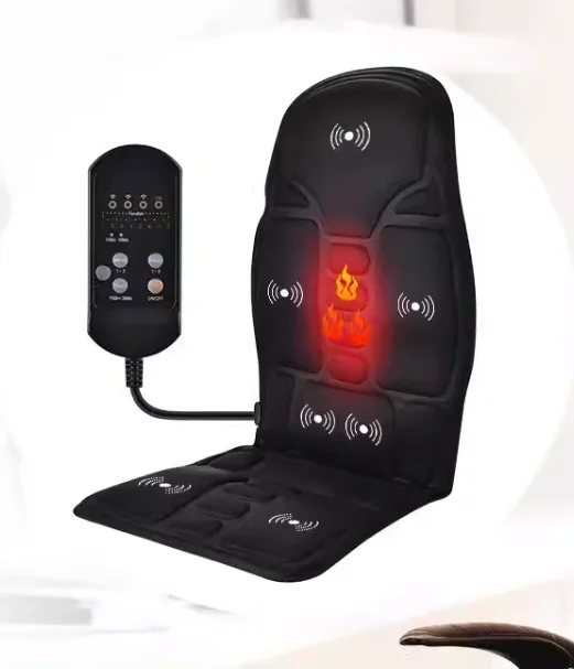 3-in-1 Car Massage Set: Neck Massager, Body Pad & Heated Back Cushion for Vehicle Seat Comfort