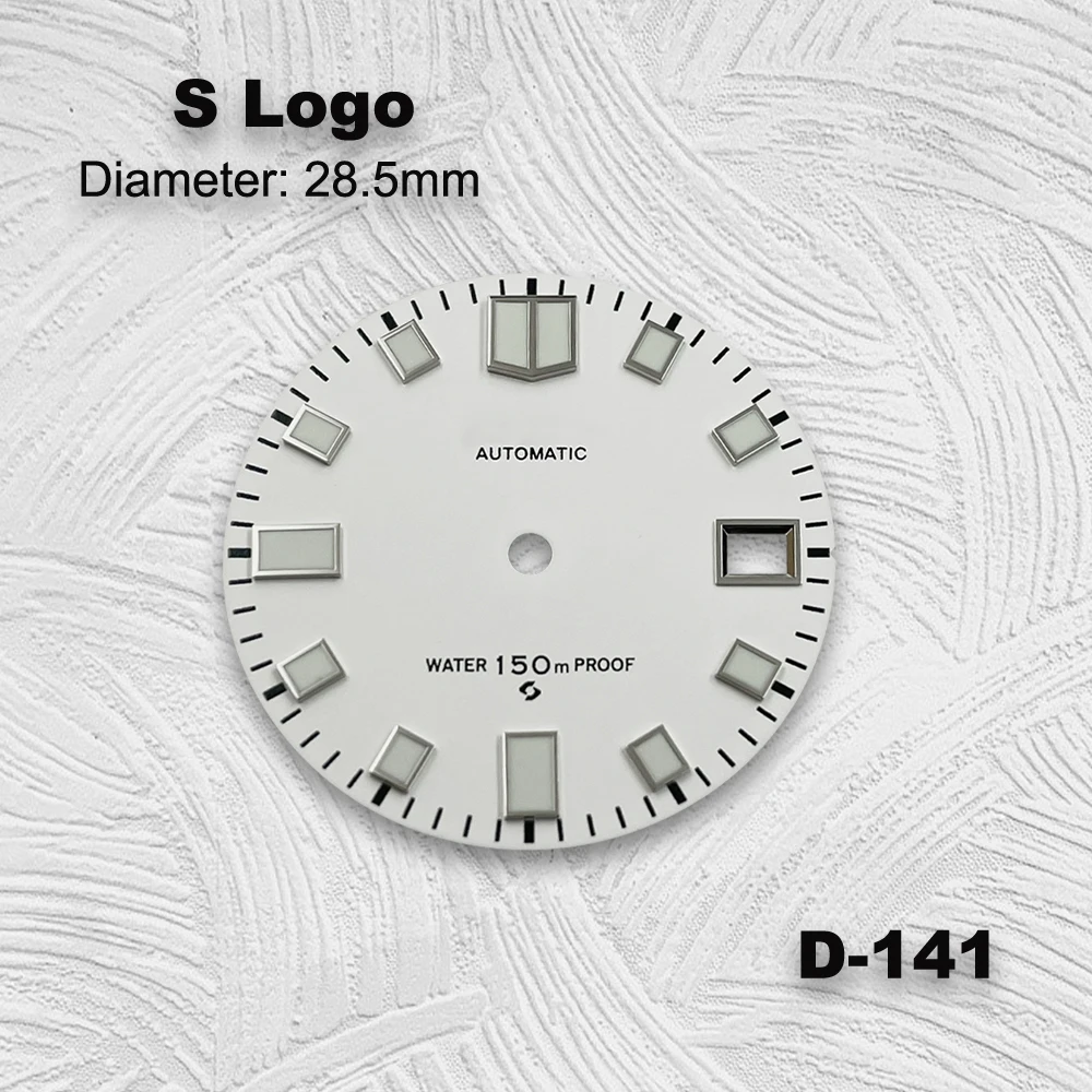 High Quality Green Luminous NH35 Dial 28.5mm Watch Dials Fits for NH35/NH36 Movement Men Watch Accessories 