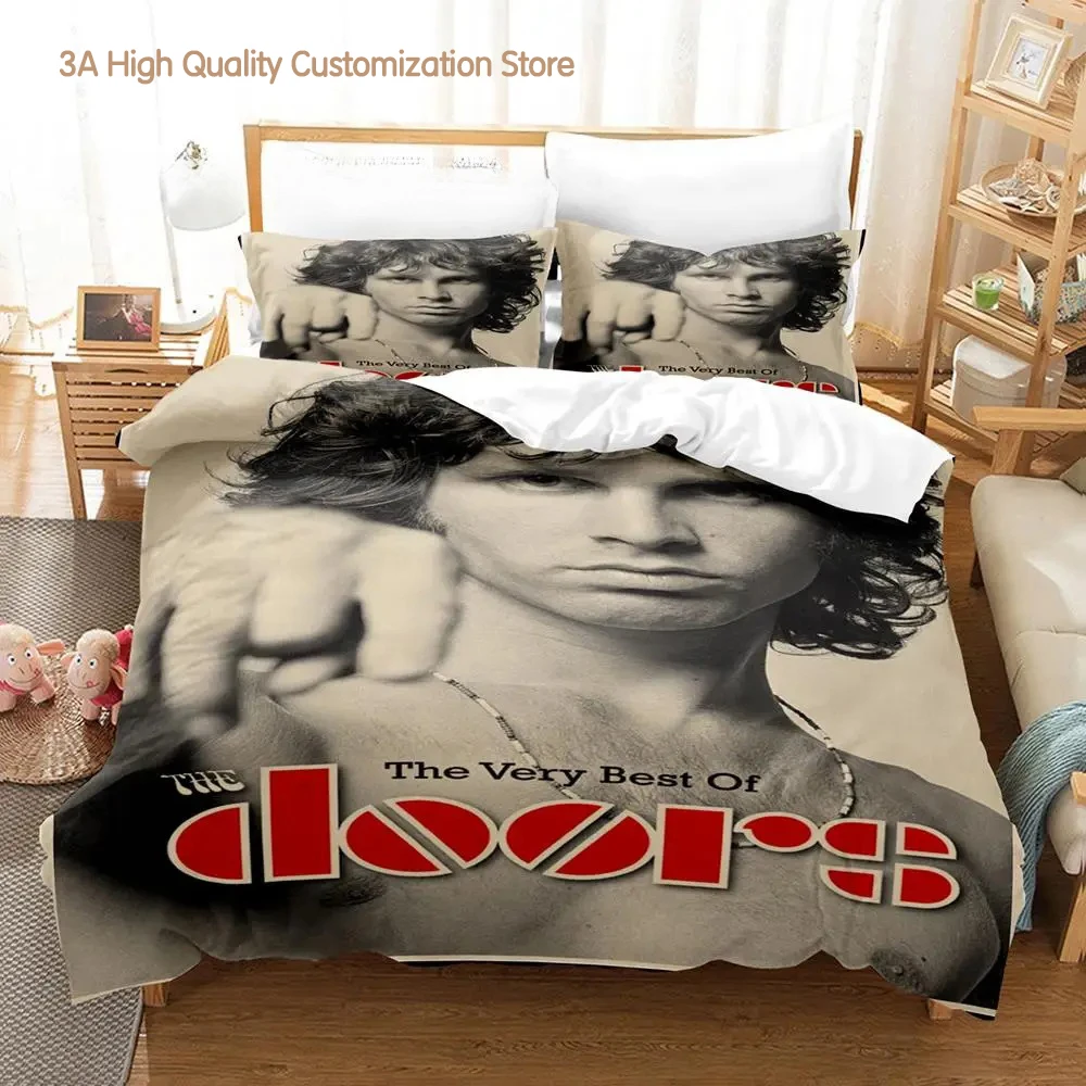 The Doors Jim Morrison Bedding Set Single Twin Full Queen King Size Bed Set Aldult Boys Bedroom Duvetcover Sets 3D lit