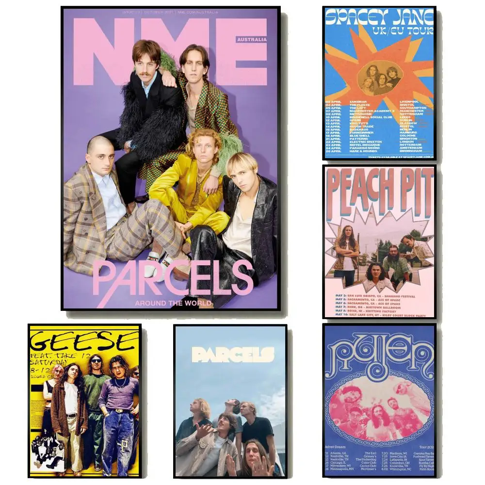 Classic bands P-Parcels Music Poster Modern Minimalist Wall Art Prints for Home Decor Interior Bedroom Living Room