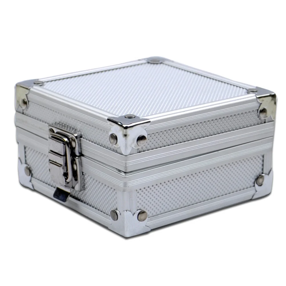 

Ящик для хранения из алюминиевого сплава Компактный чехол для машинного комплекта с замком для губки Контейнер для переноски Защитное хранилище большой емкости