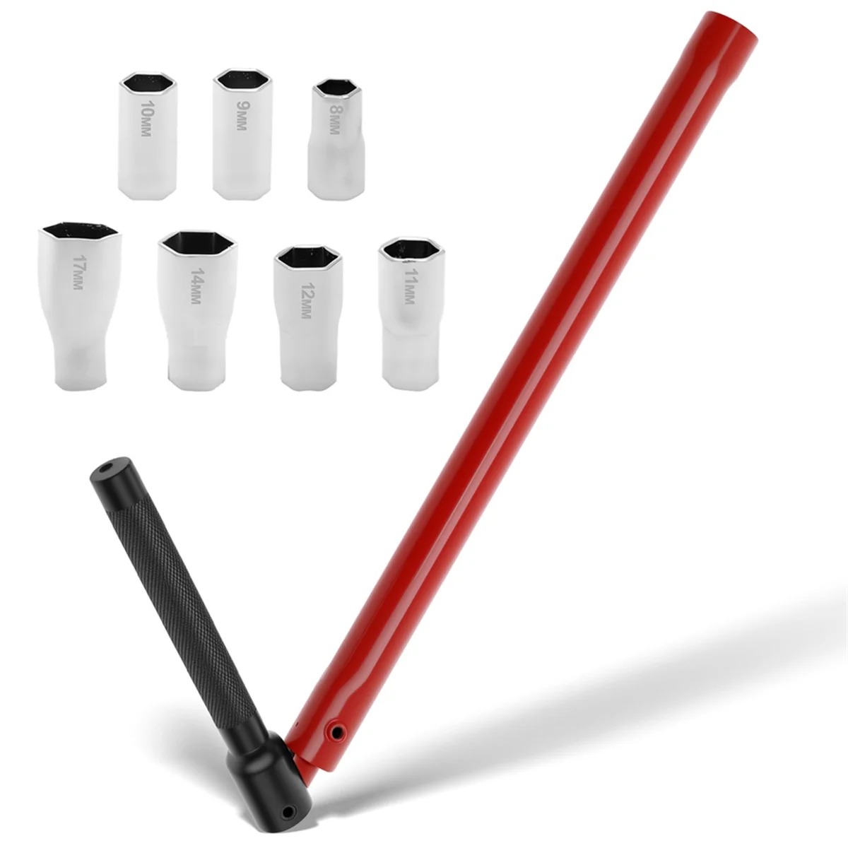 Zestaw kluczy nasadowych ABNJ ze stali węglowej do kranów kuchennych i łazienkowych, instalacji i demontażu zaworów, narzędzie kluczowe 8-17 mm