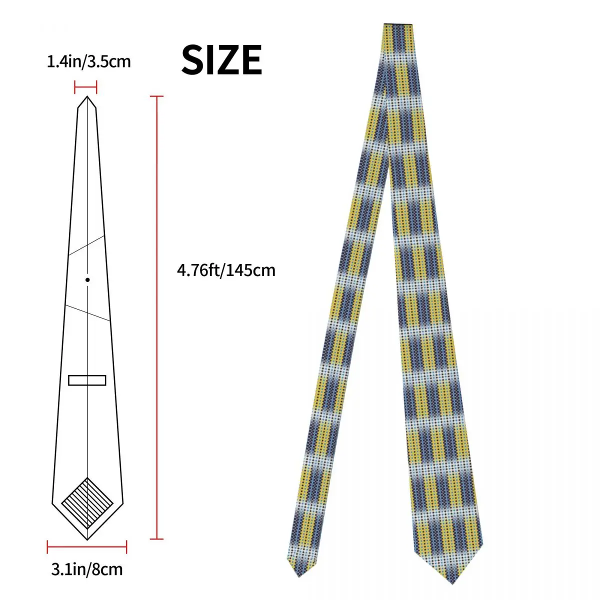 Personalized African Ethnic Style Pattern Neck Ties for Men Classic Pattern Silk Business Neckties