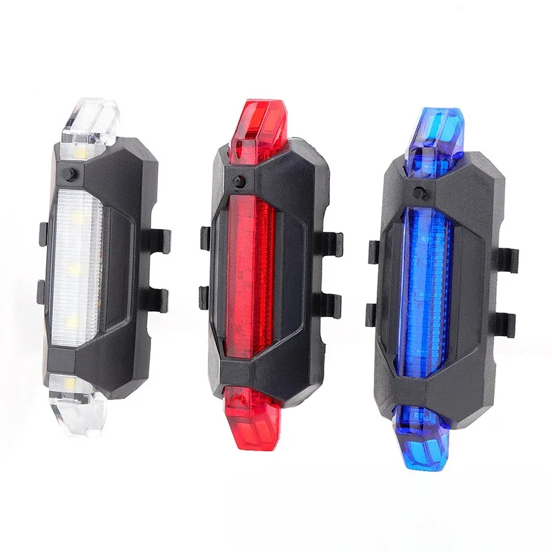 USB Rechargeable Waterproof Mountain Bike Lamp Warning Cycling Taillight Bike LED Headlight Tail Light For Electric Scooter