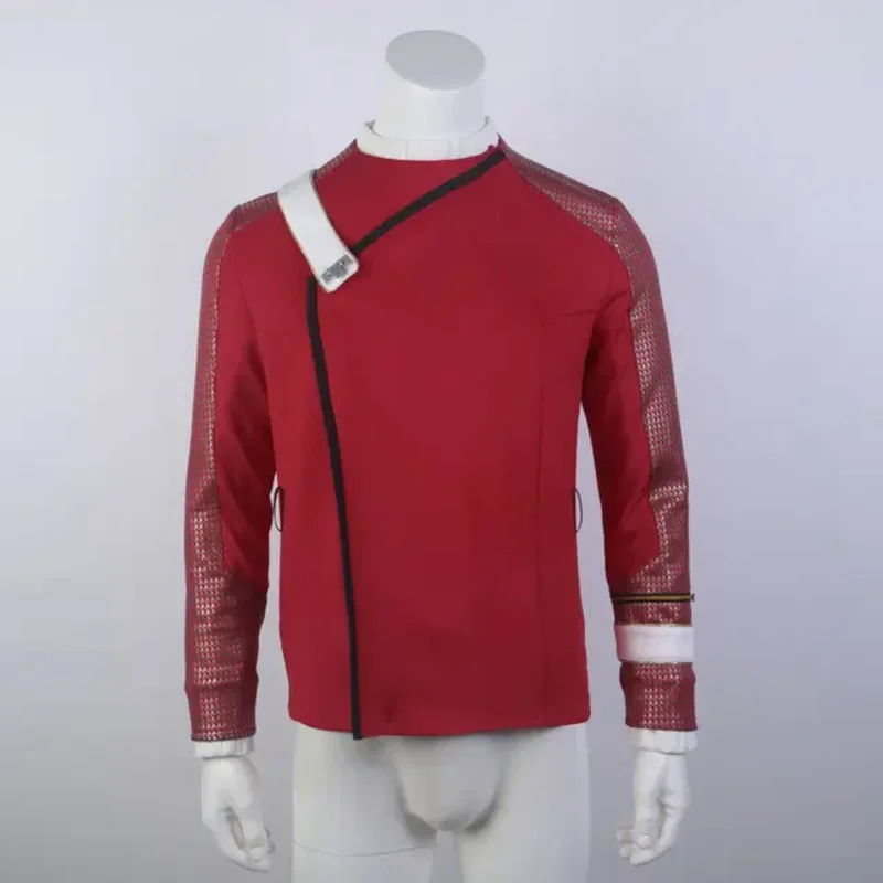 ستار فور ستراينج نيو وورلدز تريكس كوسبلاي كابتن بايك ملم سترات ملابس داخلية ستارفليت زي رجالي معطف علوي