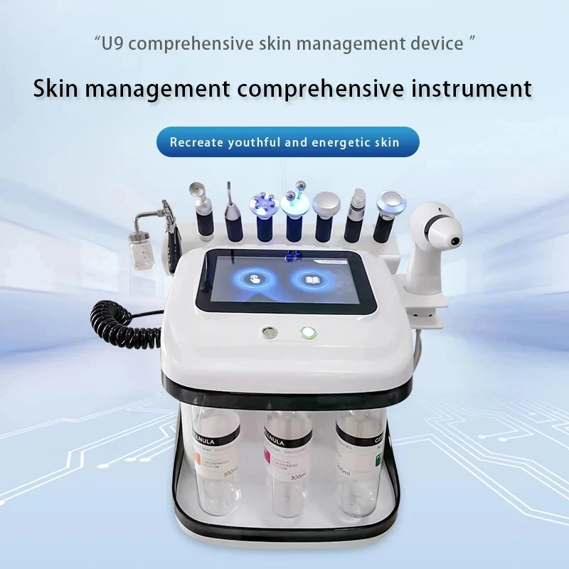 10 in 1 H2o2 Aqua Peeling Lift Skin Bubble Moisturizer Oxygen Hydro Facial Machine, pulizia per la cura della pelle per il salone di bellezza