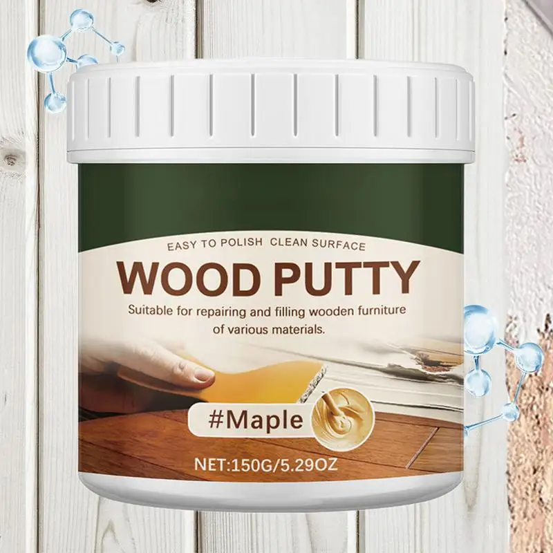 150g Stainable Wood Crack Filler Furniture Repair Kit Touch Up Wood Putty Wood Caulking Filler for Repairing Wood Scratches