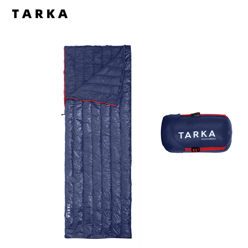 TARKA Camping Sleeping Bag Ultralight Adult Goose Down Sleeping Bags Comfort Warm Envelope Sleeping Bag for Summer Spring Fall