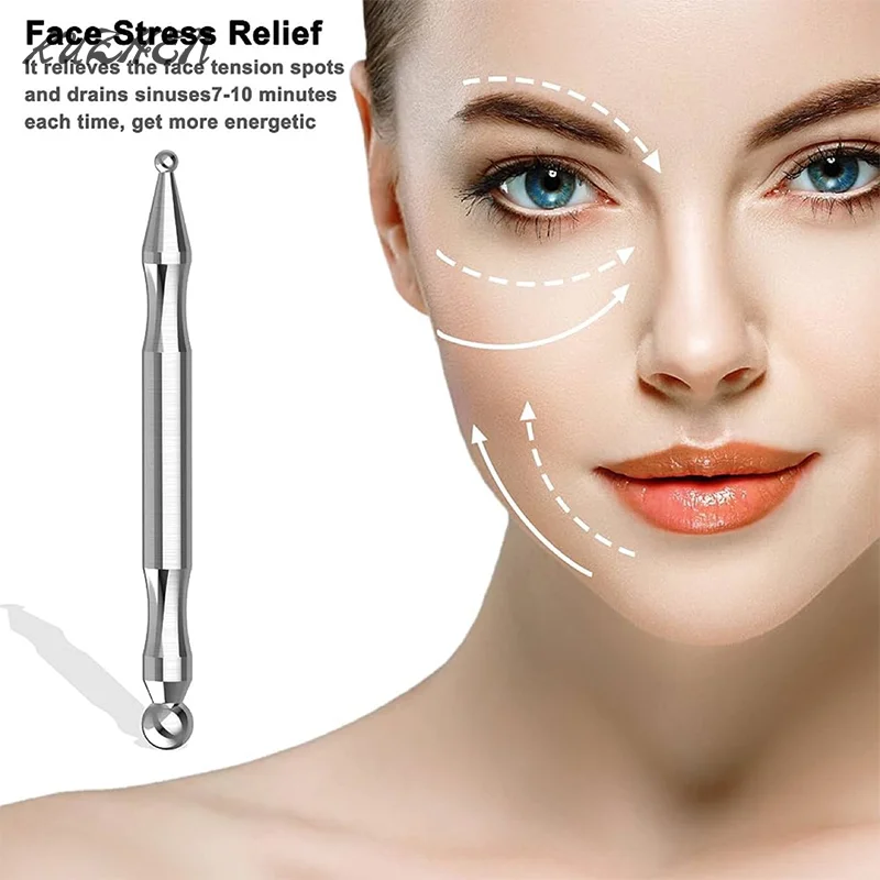 

Acupuncture Pen Facial Reflexology Tools Stainless Steel Trigger Point Massager Deep Tissue Back Massager Body Face Massage