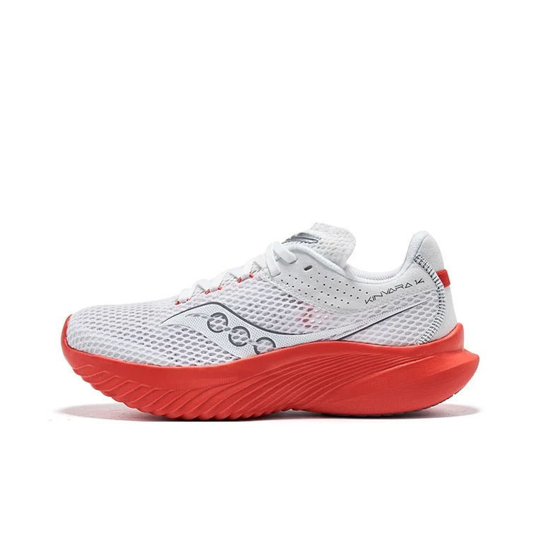 Saucony Kinvara 14 Comfortable Fabric Lightweight Low top Casual Running Shoes Women's White Red S10823-122