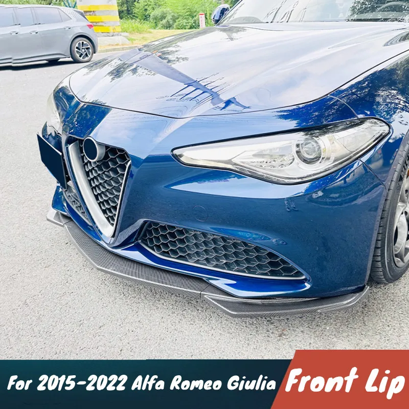 

Для Alfa Romeo Giulia 2015-2022 3 шт./компл. передний бампер автомобиля, спойлер для губ, подбородка, сплиттер, комплект защиты, аксессуары
