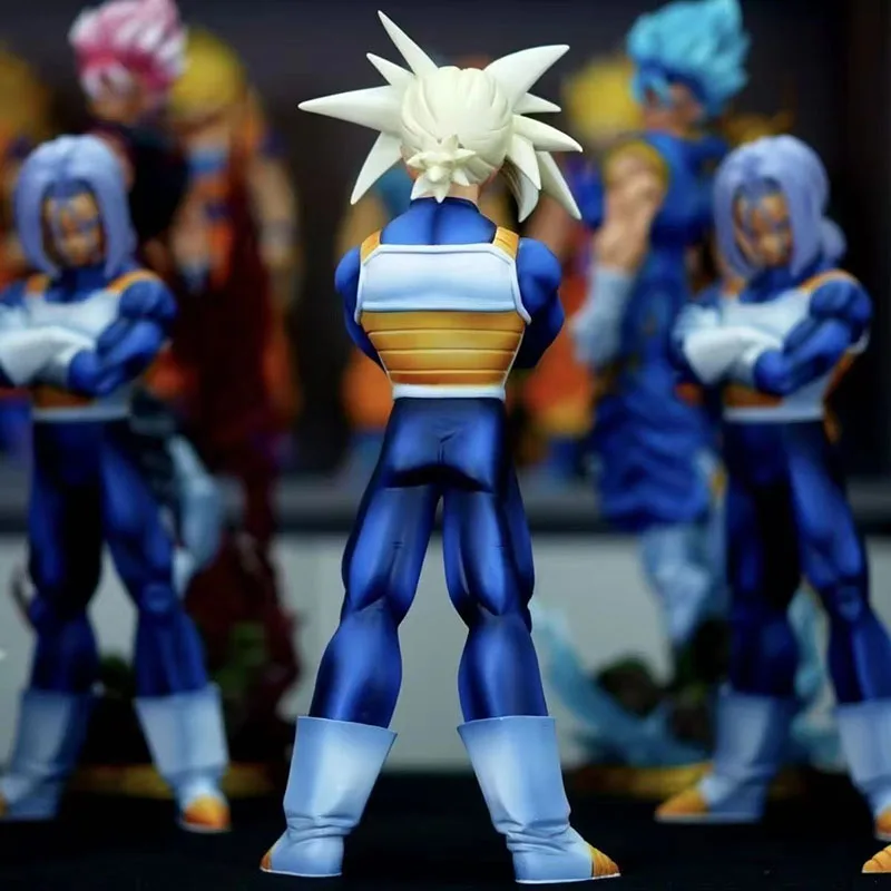 Genuíno em estoque dragon ball z super troncos figura cabeças substituíveis futuro troncos figuras de ação estátua coleção modelo brinquedo