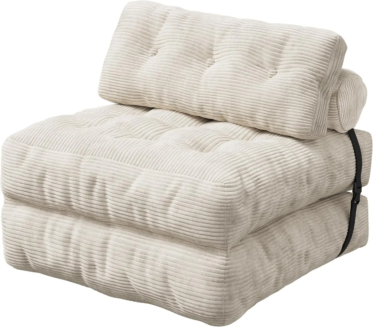 

Sofa Bed, BonlCouch, Bean Bag Chairs for Adults, Pull Out Couch, with Pillow, for Living Room Dorm Bedroom, Beige