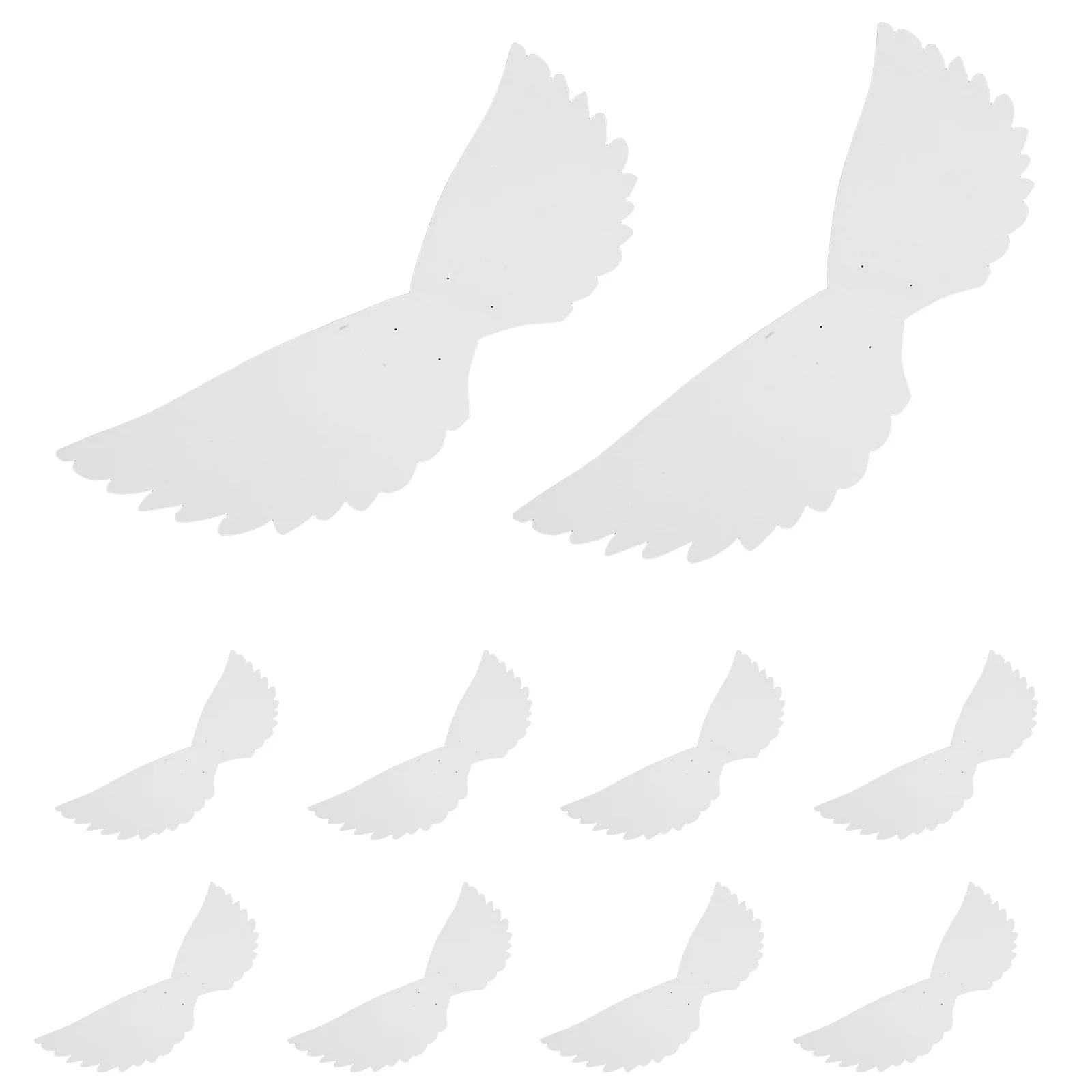 10 szt. Puste, do samodzielnego ozdabiania, skrzydła dla dzieci na Halloween, do malowania, rękodzieła i występów scenicznych, skrzydła do noszenia dla dzieci.