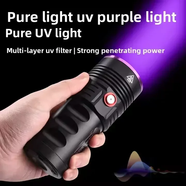 2026 Alonefire H42 Power 365nm UV Flashlight Detector Money Pet Stains Ore ID Work Marker Usb Rechargeable Checker Torch