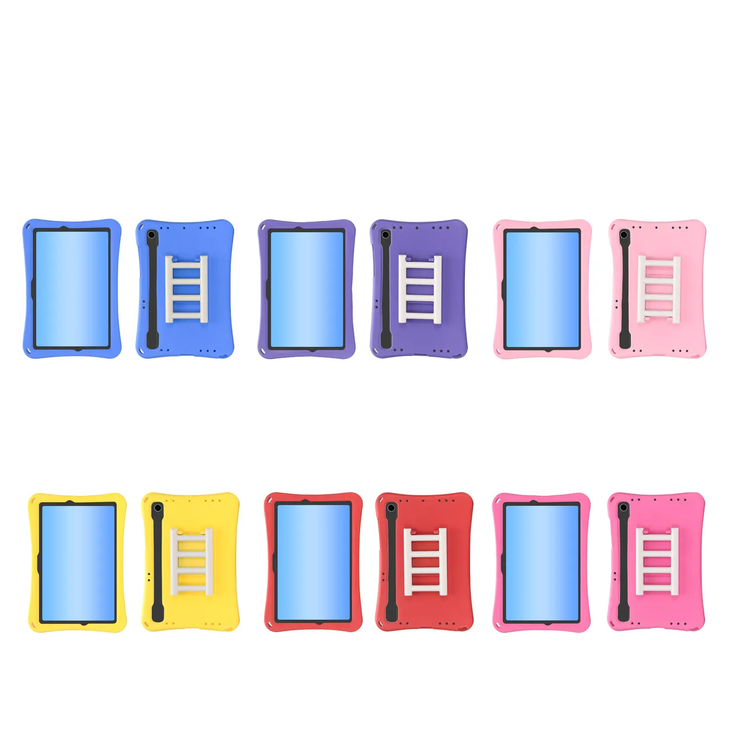 Tablet Stand Case for Samsung Galaxy Tab A9 S7 S8 Drop Resistance Children's Protective Shell for Tab S9FE plus S10plus Cover