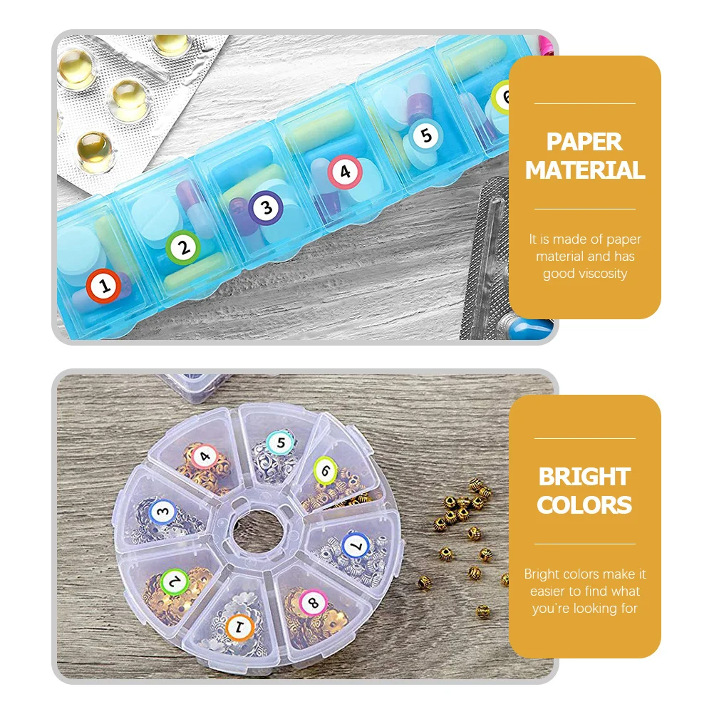 

40 листов наклейки с номерами, самоклеящиеся цветные кодированные этикетки для организации класса, офиса, пронумерованные наклейки