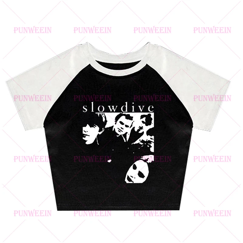 Spider Graphic Punk Women Short Sleeve Slim crop top Vintage Graphic Baby Tees Sexy vest Streetwear E Girls 2000s Y2k Crop Top