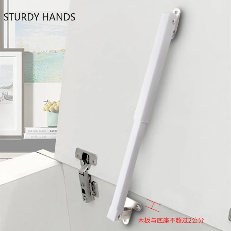 Stainless Steel Furniture Hydraulic Support Rod Flip-up Door Damping Buffer Kitchen Cabinet Door Soft Close Hinge Home Hardware