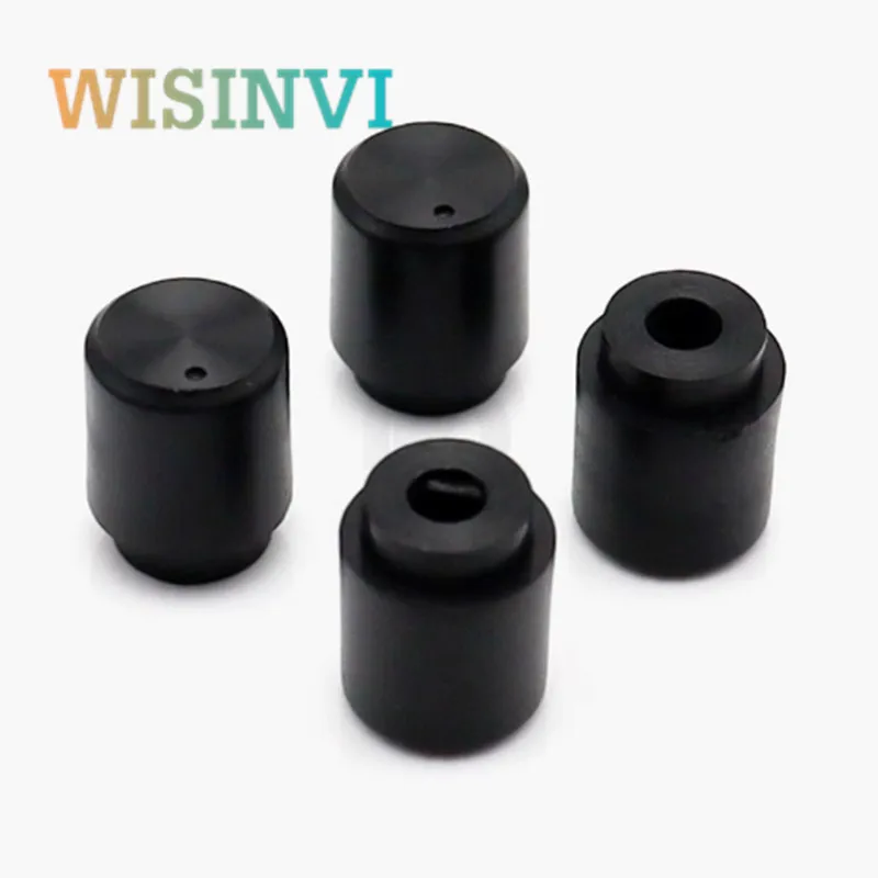 10PCS 10x13 มม.ลูกบิดพลาสติกหมวกครึ่งเพลา Potentiometer Encoder KNOB เครื่องมืออิเล็กทรอนิกส์สวิทช์หมวก D รูปด้านใน 3.5 มม.