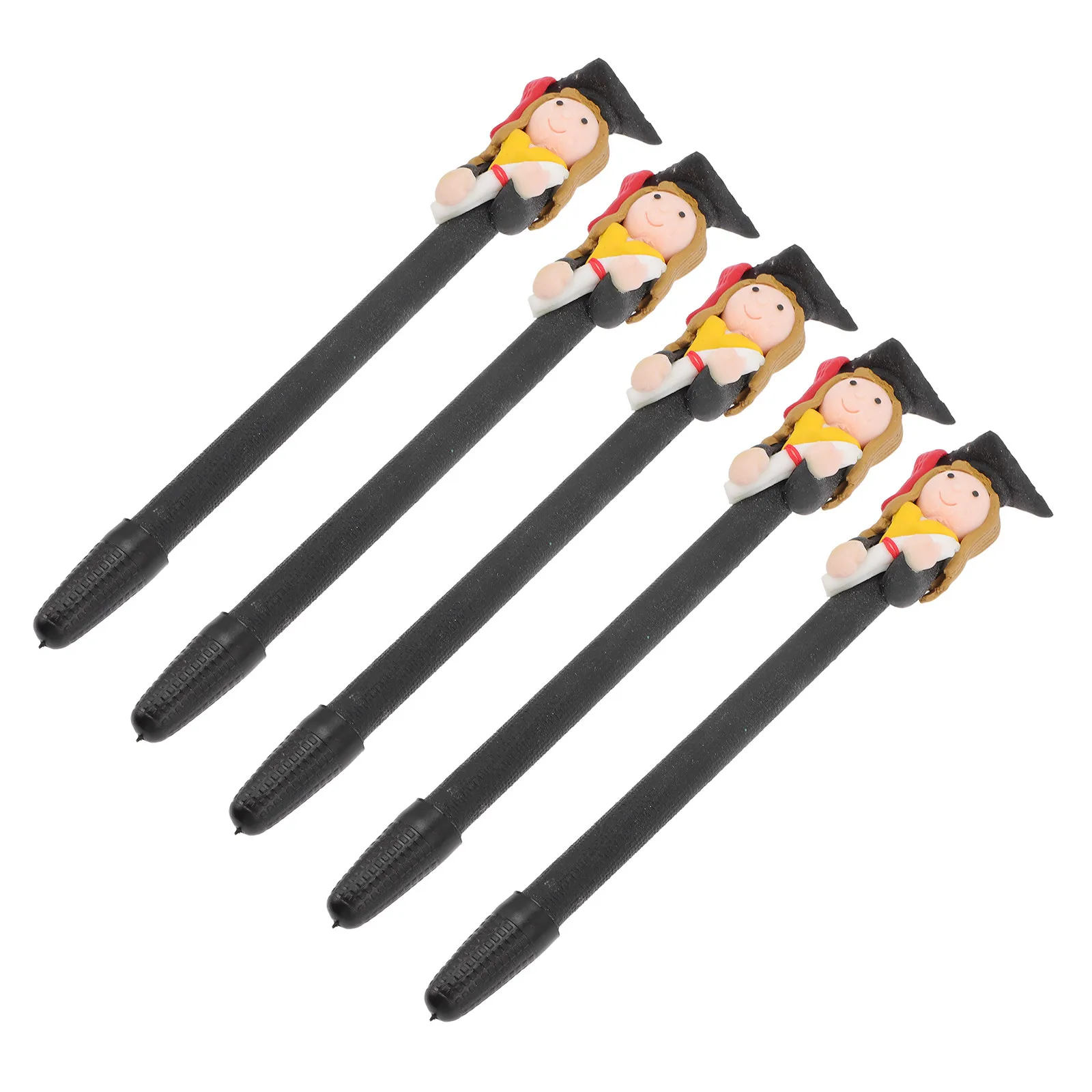 20Pcs Neutral Gel Pens Cute Cartoon Doctor Design Quick Dry Black Ink School Office Writing Supplies