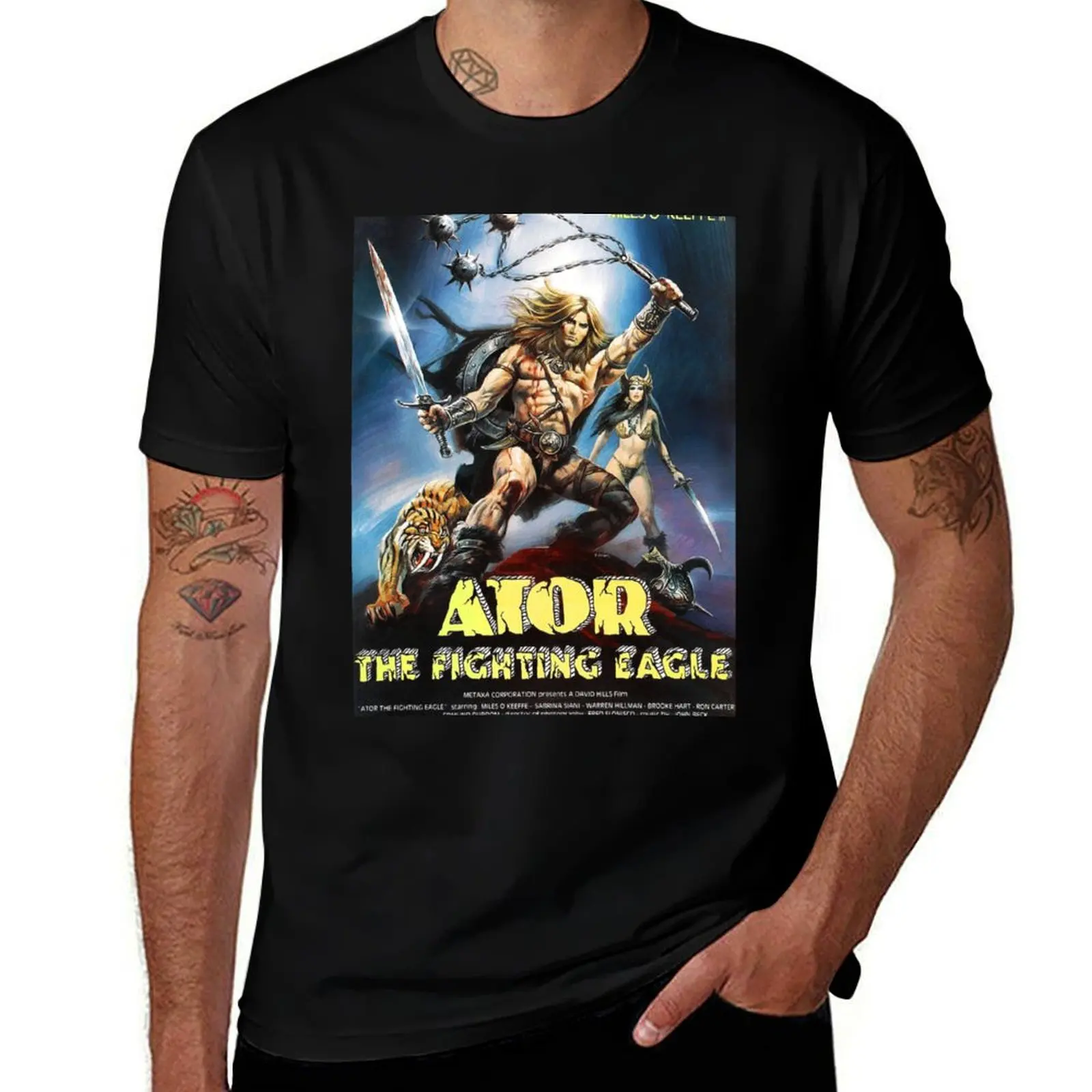 Ator The Fighting Eagle - Vintage Movie Poster T-Shirt funny gifts anime tshirt sublime man t shirt t shirt men