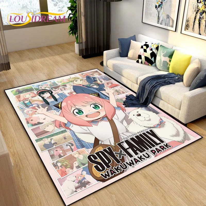 Cartoon KAWAI-S-SPY-X-FAMILY-CUTE Anime UnSlip Rug for Living Room,Bedroom,Playroom,Kitchen Floor Mat Decor Carpet Gift Alfombra