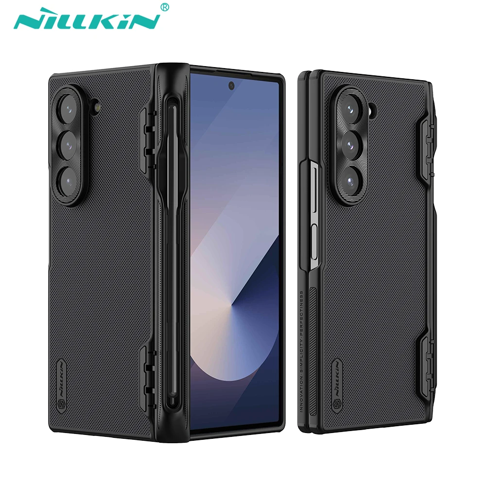 For Samsung Galaxy Z Fold 6 5G Case Nillkin Frosted Shield Shockproof TPU PC Folding Cover For Galaxy Z Fold 6 With S-Pen Slot