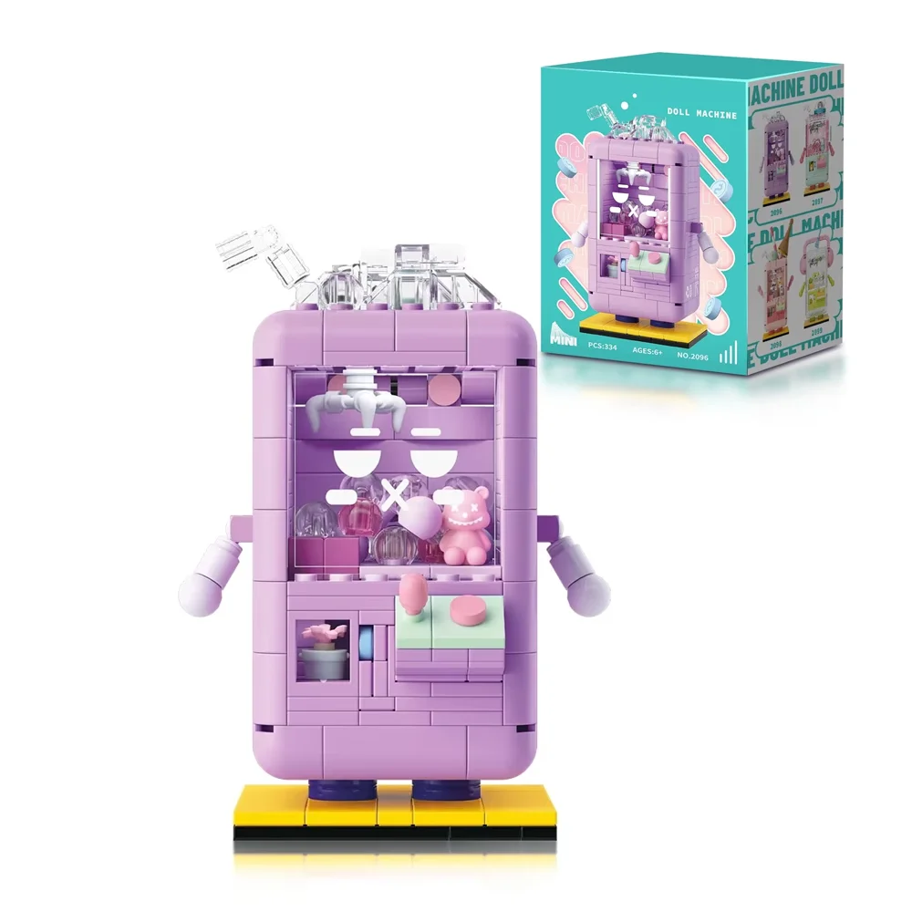 

Мини-таро Puree Bingbing Amusement Park Claw Bricks, набор строительных блоков с аксессуарами для взрослых и подростков, коробка для детей, 342 шт.