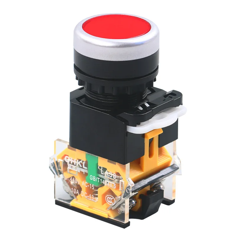 LA38-11BN ON-OFF Momentary Latching Push Button Switch LA38-01BN 22mm Circular Small Size Flat Round Panel LA38-11BNZS LA38-10BN