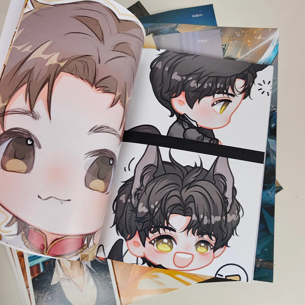 Beyond the World Bai Yuan Art Collection Book Illustrations Otome Game Album Characters Poster Postcard