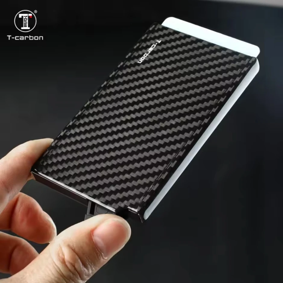 

Т-карбоновый кошелек из углеродного волокна, держатель для наличных карт, деловой кошелек, чехол для кредитной карты, чехол для мужчин и женщин, держатель для карт