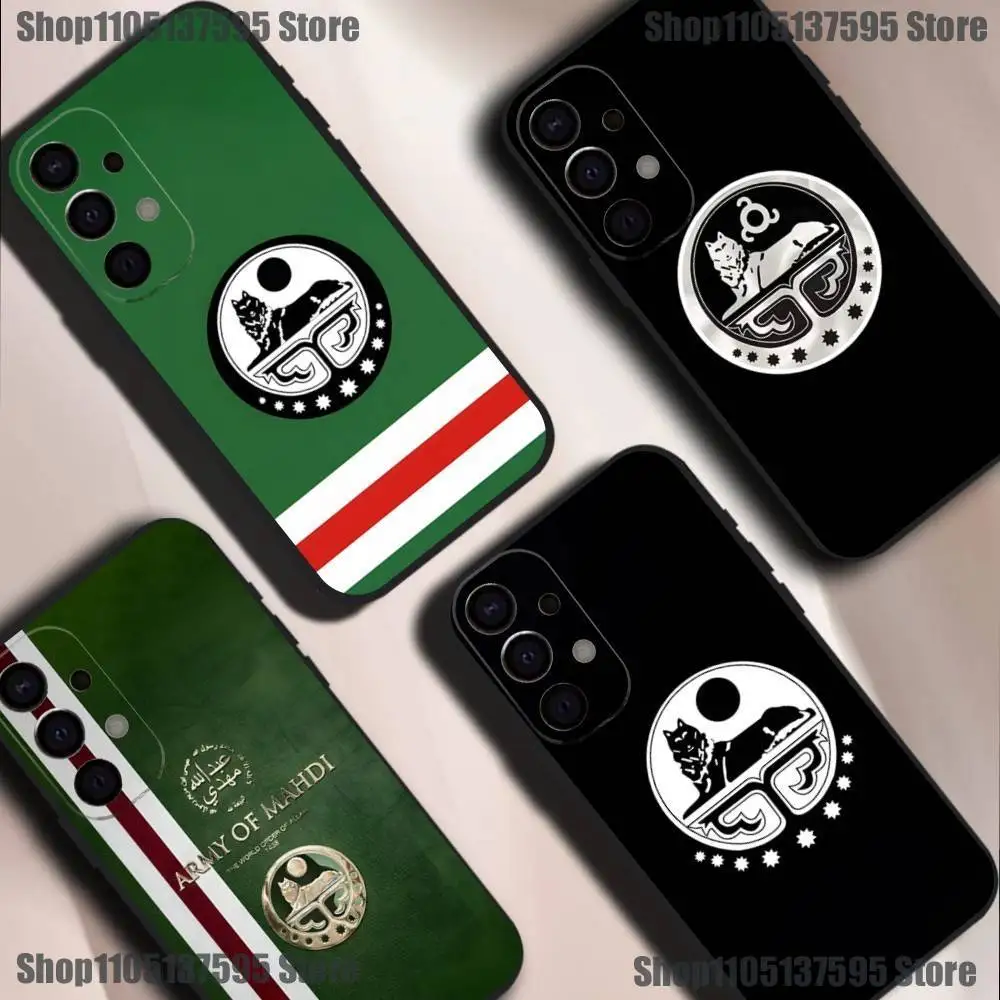 

Chechen Coat Arms Flag Phone Case For Samsung S25,S24,S21,S22,S23,S30,Ultra,S20,Plus,Fe,Lite,5G Black Cover