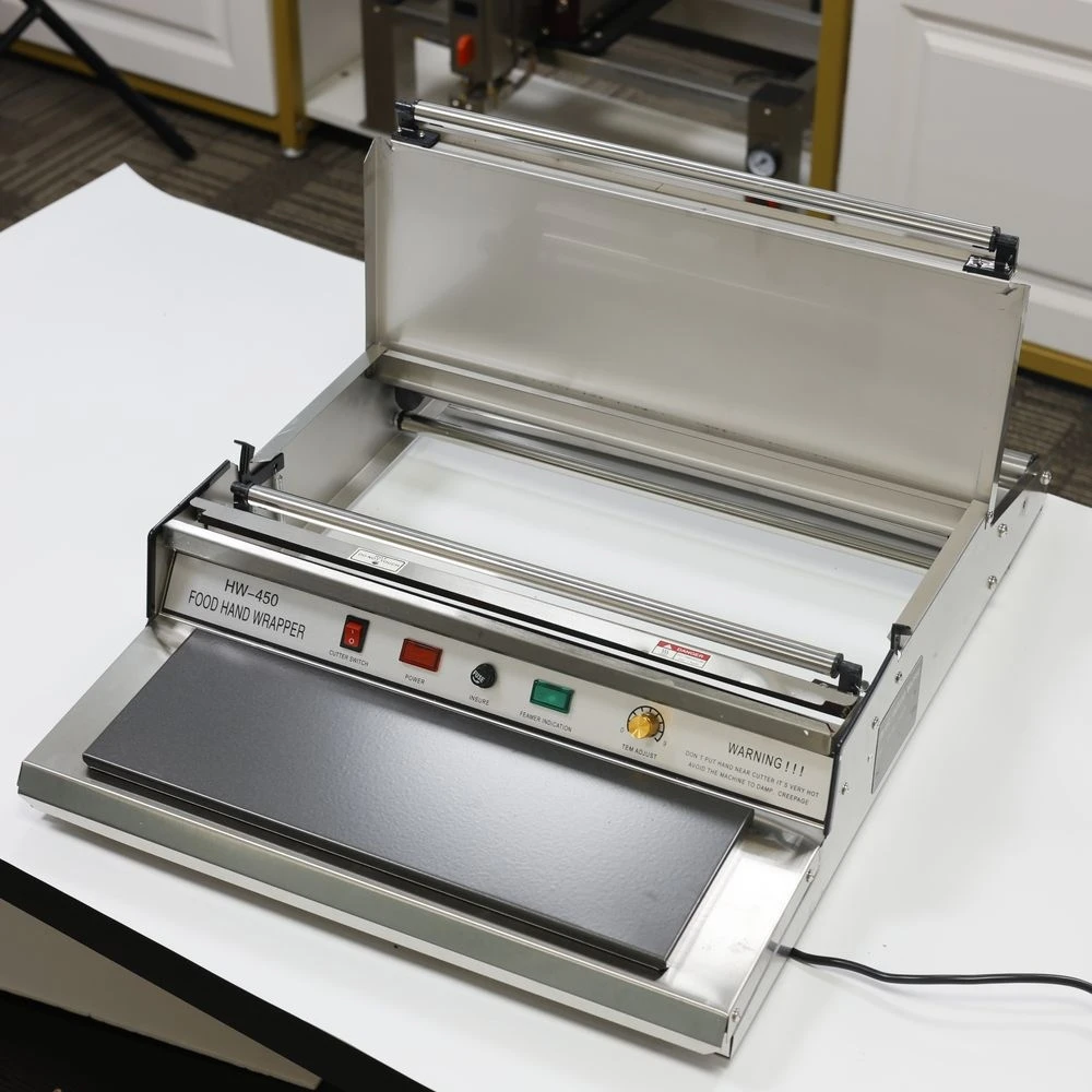 HW-450 Packaging Machine Stretch Film Packaging Materials Food Cling Film Best Food Shrink Packaging Machine